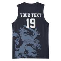 Custom World Football 2026 Netherlands Basketball Jersey Holland Navy Dutch Lion - Wonder Print Shop