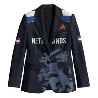 Custom World Football 2026 Netherlands Blazer Holland Navy Dutch Lion - Wonder Print Shop