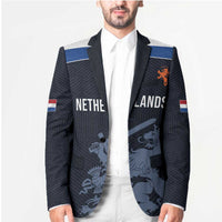 Custom World Football 2026 Netherlands Blazer Holland Navy Dutch Lion - Wonder Print Shop