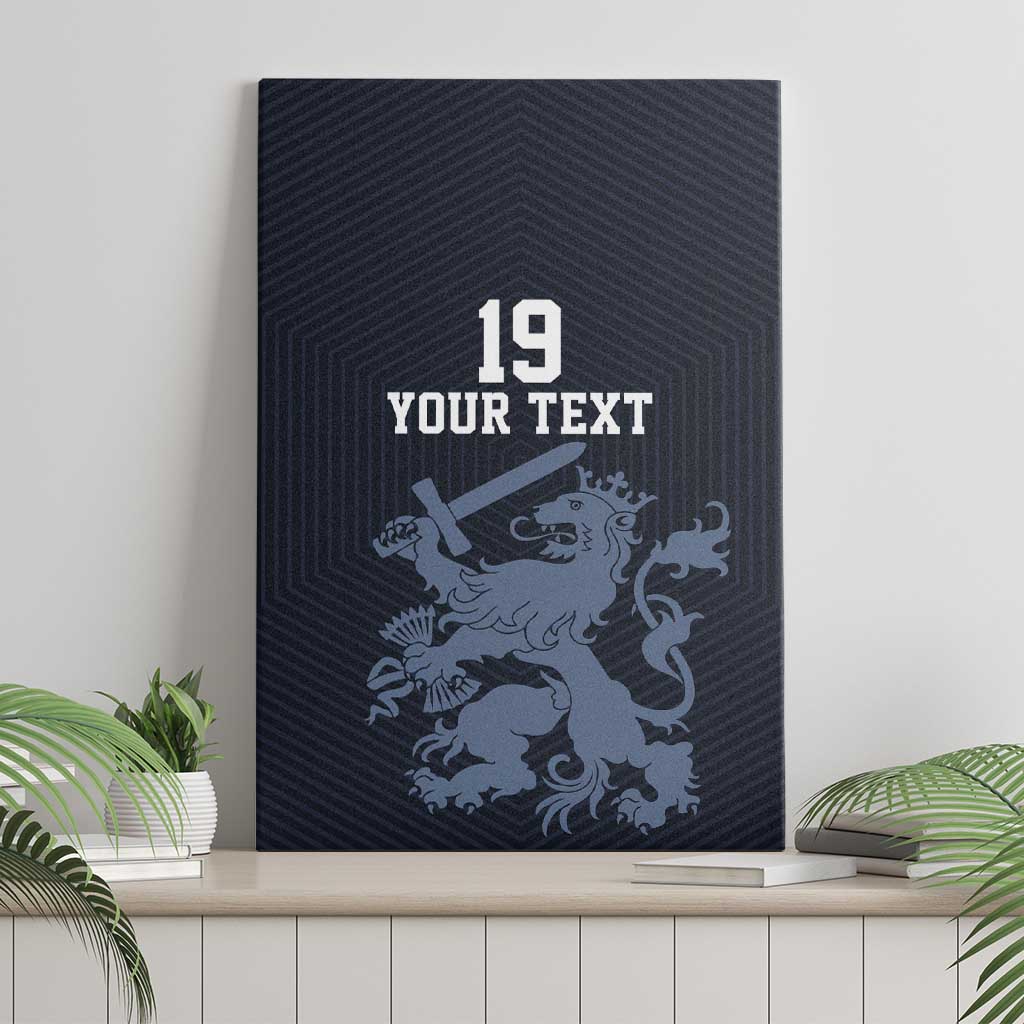 Custom World Football 2026 Netherlands Canvas Wall Art Holland Navy Dutch Lion - Wonder Print Shop