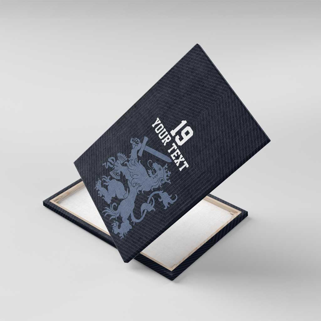 Custom World Football 2026 Netherlands Canvas Wall Art Holland Navy Dutch Lion - Wonder Print Shop