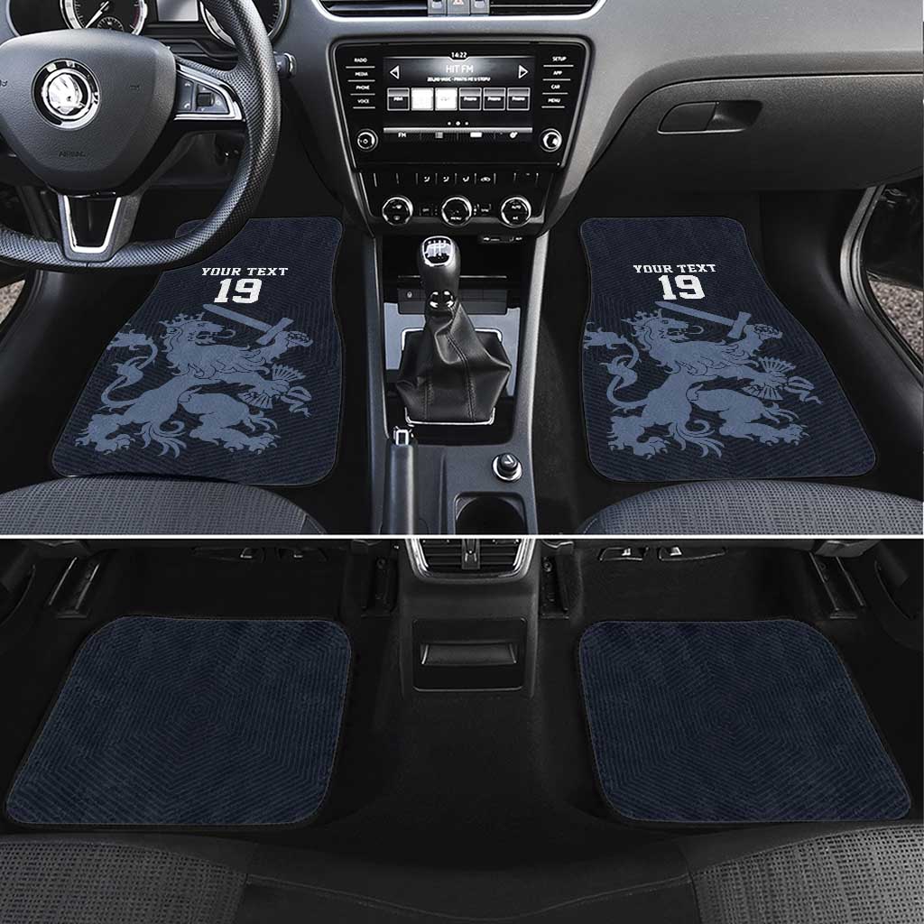 Custom World Football 2026 Netherlands Car Mats Holland Navy Dutch Lion - Wonder Print Shop