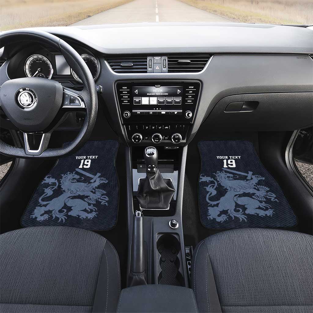 Custom World Football 2026 Netherlands Car Mats Holland Navy Dutch Lion - Wonder Print Shop