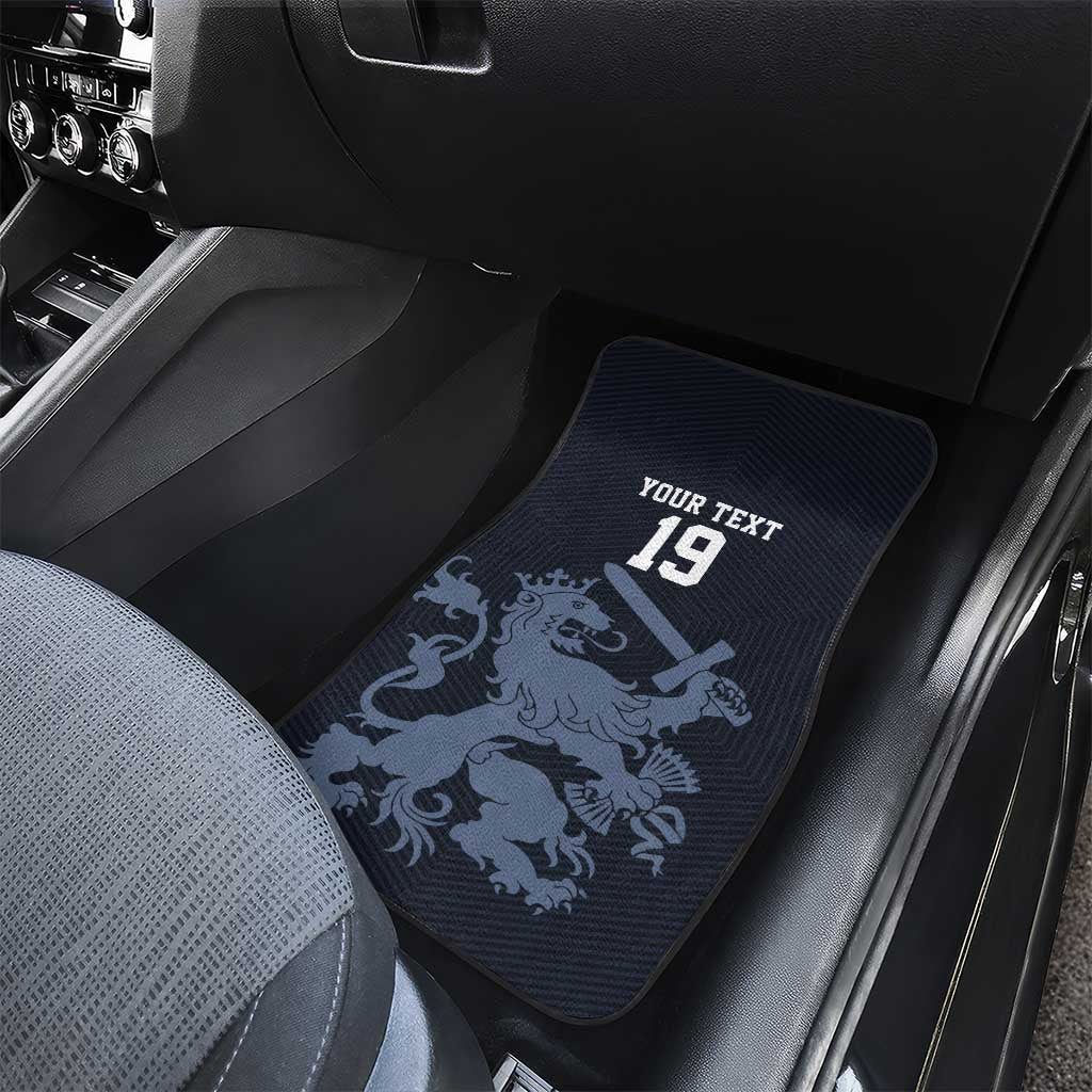 Custom World Football 2026 Netherlands Car Mats Holland Navy Dutch Lion - Wonder Print Shop