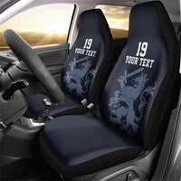 Custom World Football 2026 Netherlands Car Seat Cover Holland Navy Dutch Lion - Wonder Print Shop