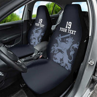 Custom World Football 2026 Netherlands Car Seat Cover Holland Navy Dutch Lion - Wonder Print Shop
