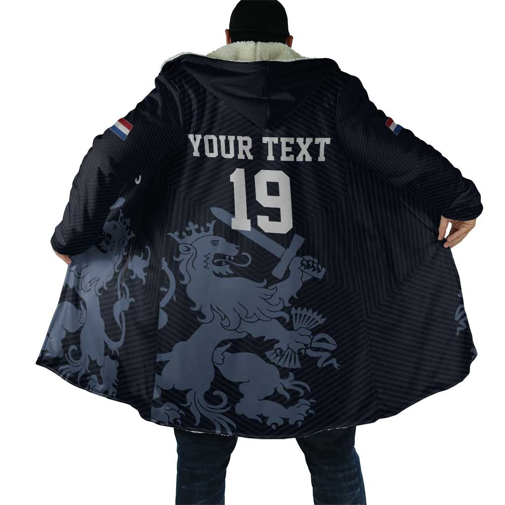 Custom World Football 2026 Netherlands Cloak Holland Navy Dutch Lion - Wonder Print Shop