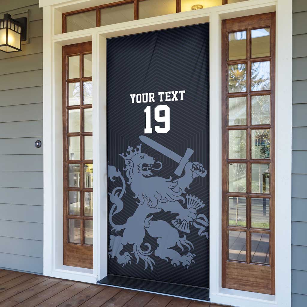 Custom World Football 2026 Netherlands Door Cover Holland Navy Dutch Lion - Wonder Print Shop