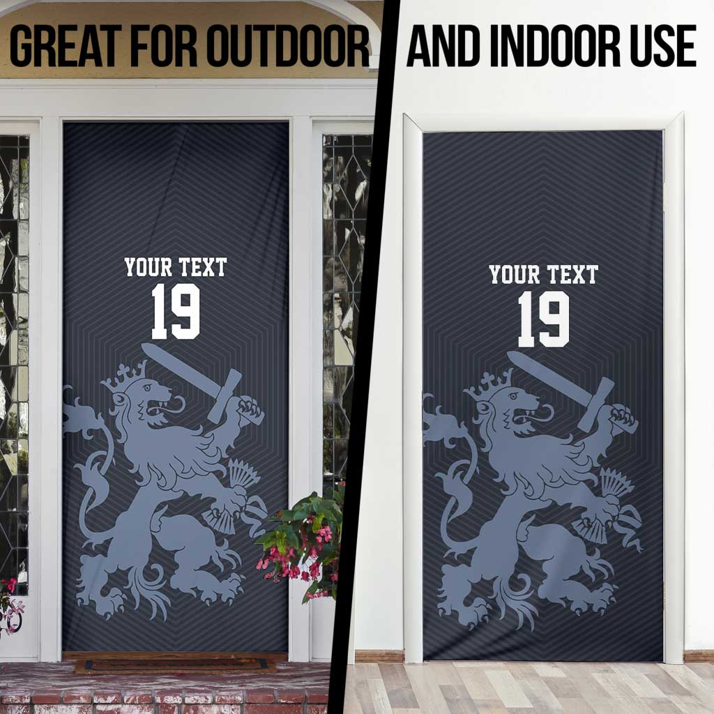 Custom World Football 2026 Netherlands Door Cover Holland Navy Dutch Lion - Wonder Print Shop