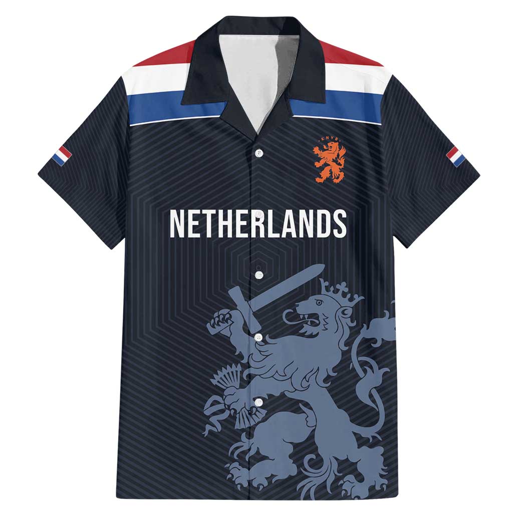Custom World Football 2026 Netherlands Family Matching Mermaid Dress and Hawaiian Shirt Holland Navy Dutch Lion - Wonder Print Shop
