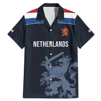 Custom World Football 2026 Netherlands Family Matching Mermaid Dress and Hawaiian Shirt Holland Navy Dutch Lion - Wonder Print Shop