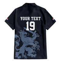 Custom World Football 2026 Netherlands Family Matching Mermaid Dress and Hawaiian Shirt Holland Navy Dutch Lion - Wonder Print Shop