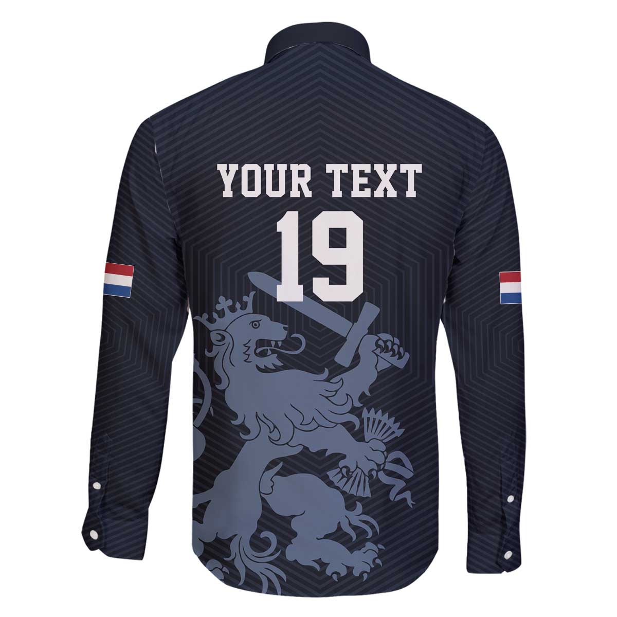 Custom World Football 2026 Netherlands Family Matching Off The Shoulder Long Sleeve Dress and Hawaiian Shirt Holland Navy Dutch Lion - Wonder Print Shop