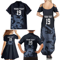 Custom World Football 2026 Netherlands Family Matching Summer Maxi Dress and Hawaiian Shirt Holland Navy Dutch Lion - Wonder Print Shop