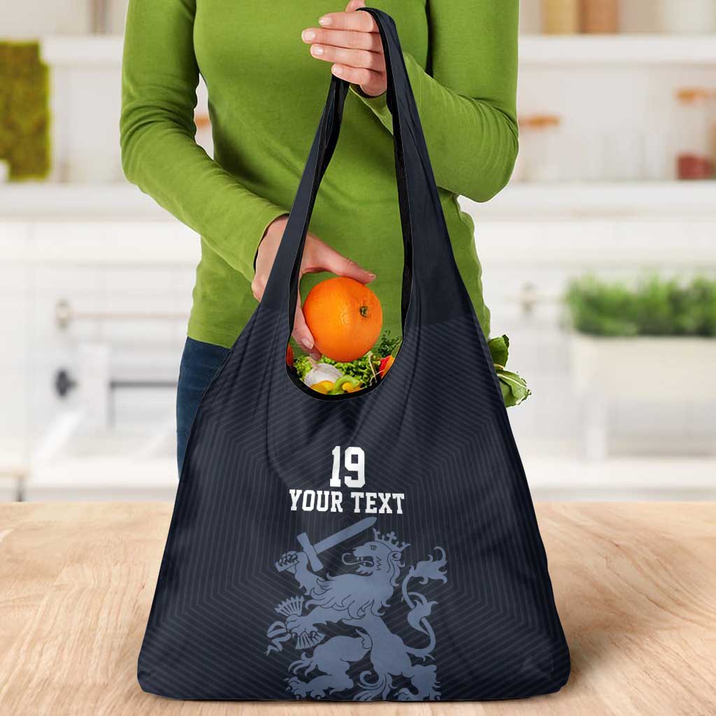 Custom World Football 2026 Netherlands Grocery Bag Holland Navy Dutch Lion - Wonder Print Shop