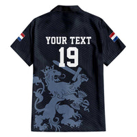 Custom World Football 2026 Netherlands Hawaiian Shirt Holland Navy Dutch Lion - Wonder Print Shop