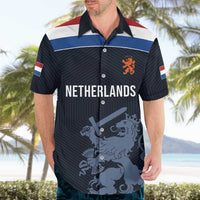 Custom World Football 2026 Netherlands Hawaiian Shirt Holland Navy Dutch Lion - Wonder Print Shop