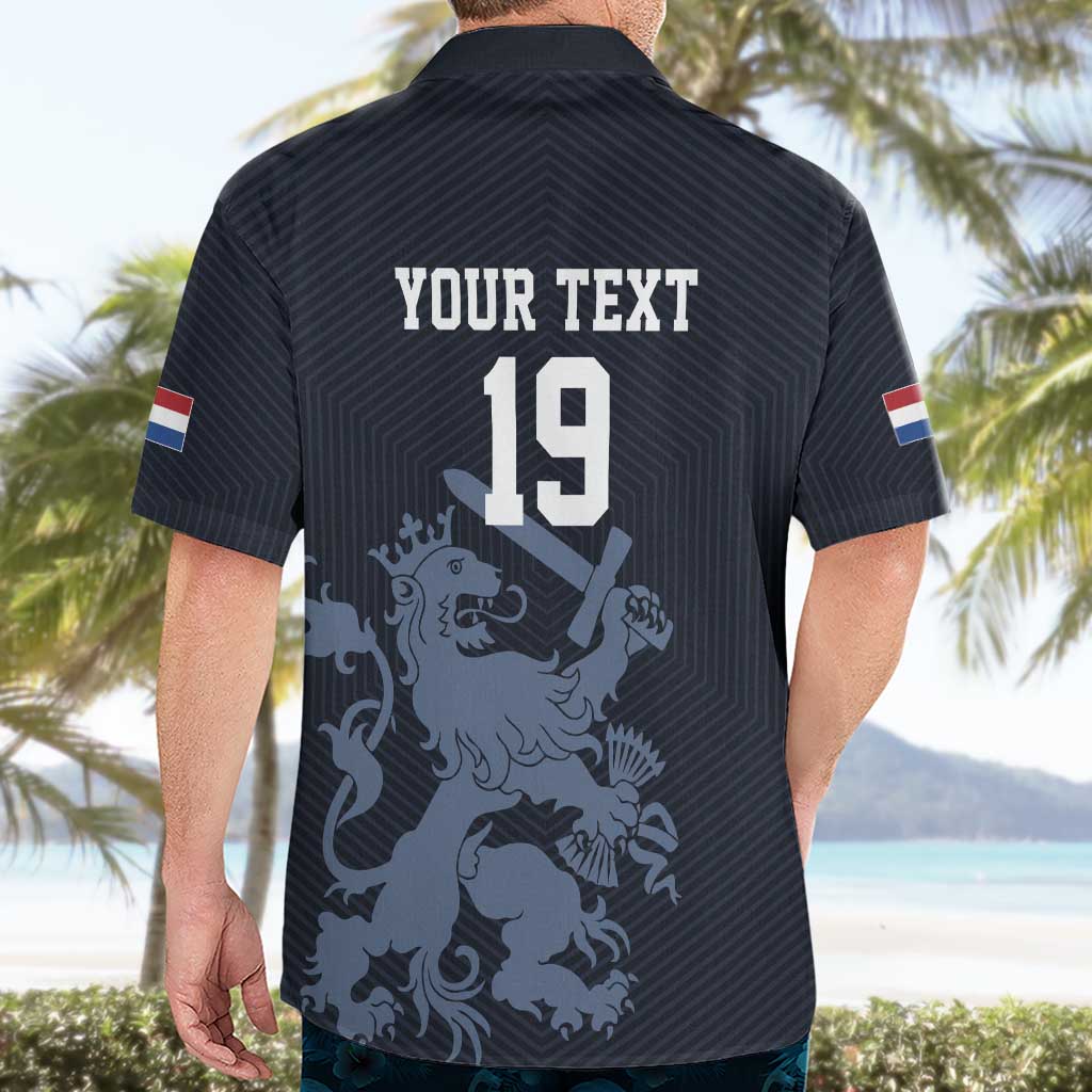 Custom World Football 2026 Netherlands Hawaiian Shirt Holland Navy Dutch Lion - Wonder Print Shop