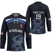 Custom World Football 2026 Netherlands Hockey Jersey Holland Navy Dutch Lion - Wonder Print Shop