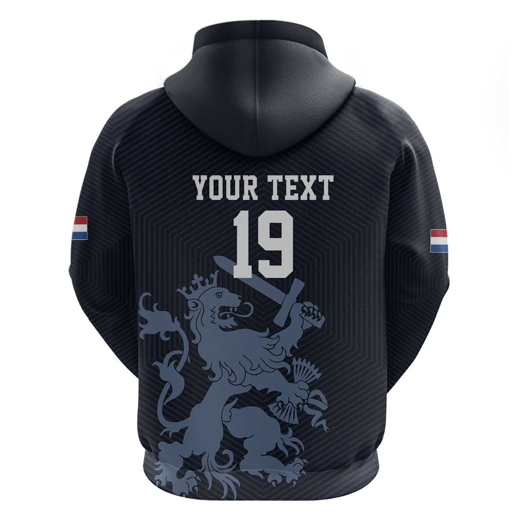Custom World Football 2026 Netherlands Hoodie Holland Navy Dutch Lion - Wonder Print Shop