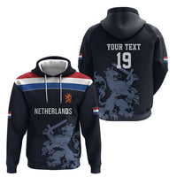Custom World Football 2026 Netherlands Hoodie Holland Navy Dutch Lion - Wonder Print Shop