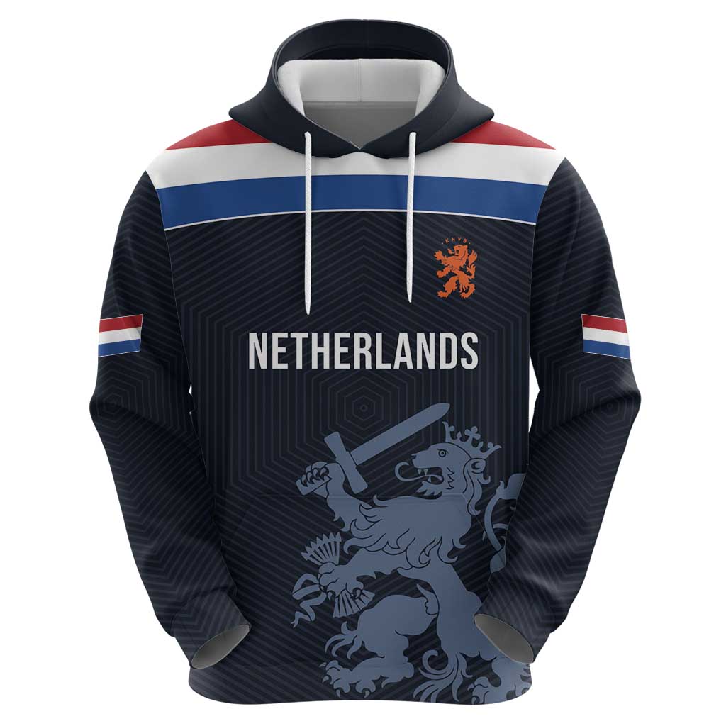 Custom World Football 2026 Netherlands Hoodie Holland Navy Dutch Lion - Wonder Print Shop