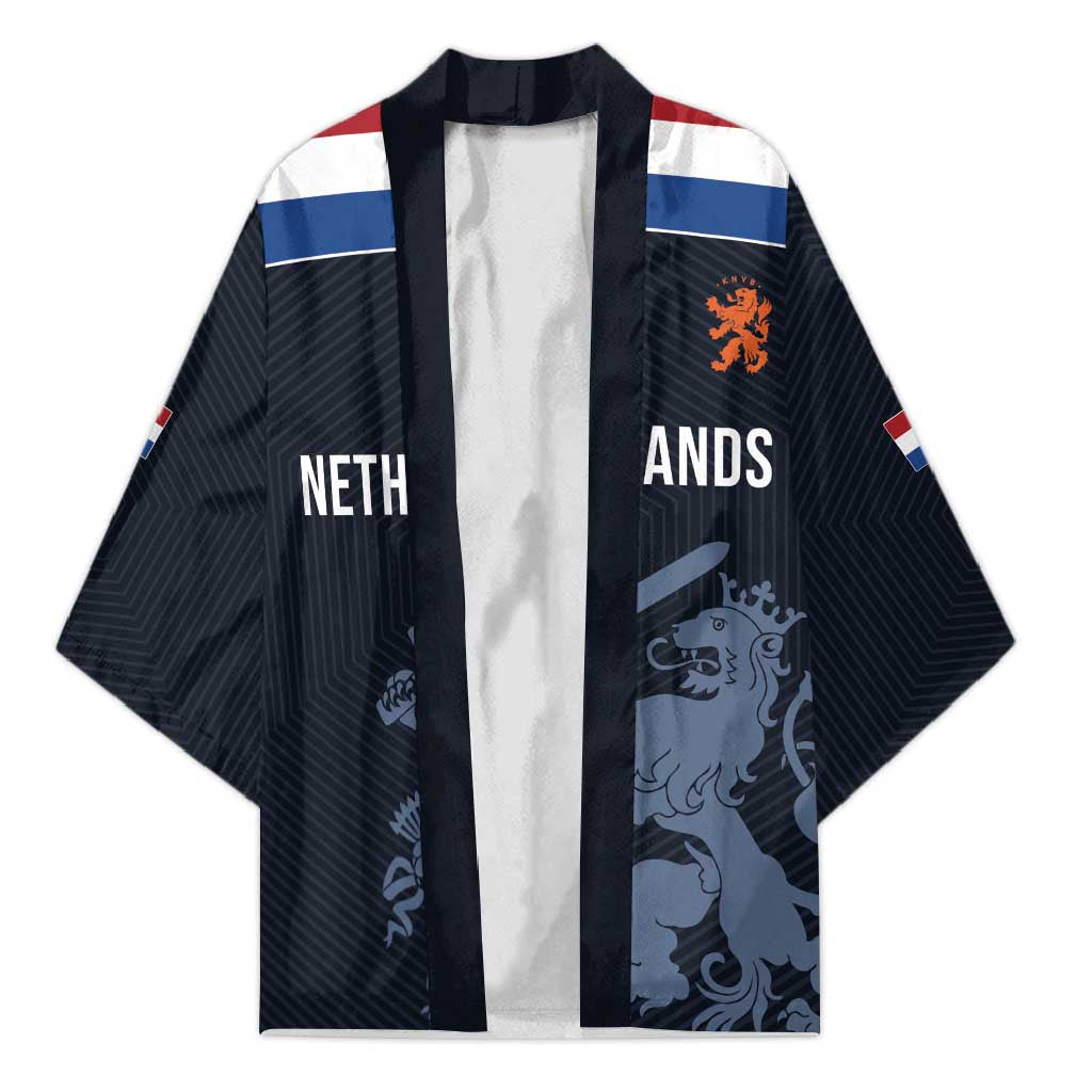Custom World Football 2026 Netherlands Kimono Holland Navy Dutch Lion - Wonder Print Shop
