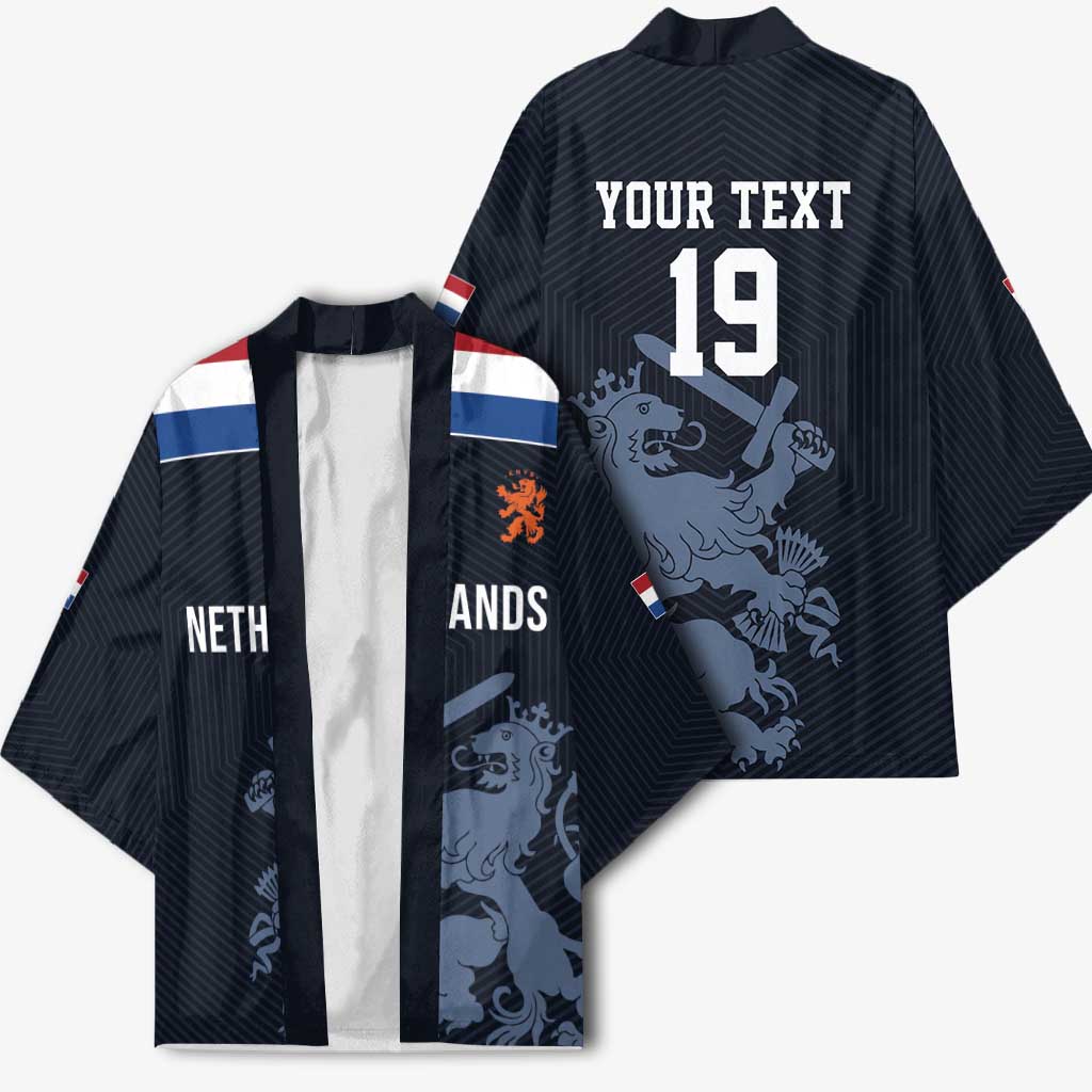 Custom World Football 2026 Netherlands Kimono Holland Navy Dutch Lion - Wonder Print Shop