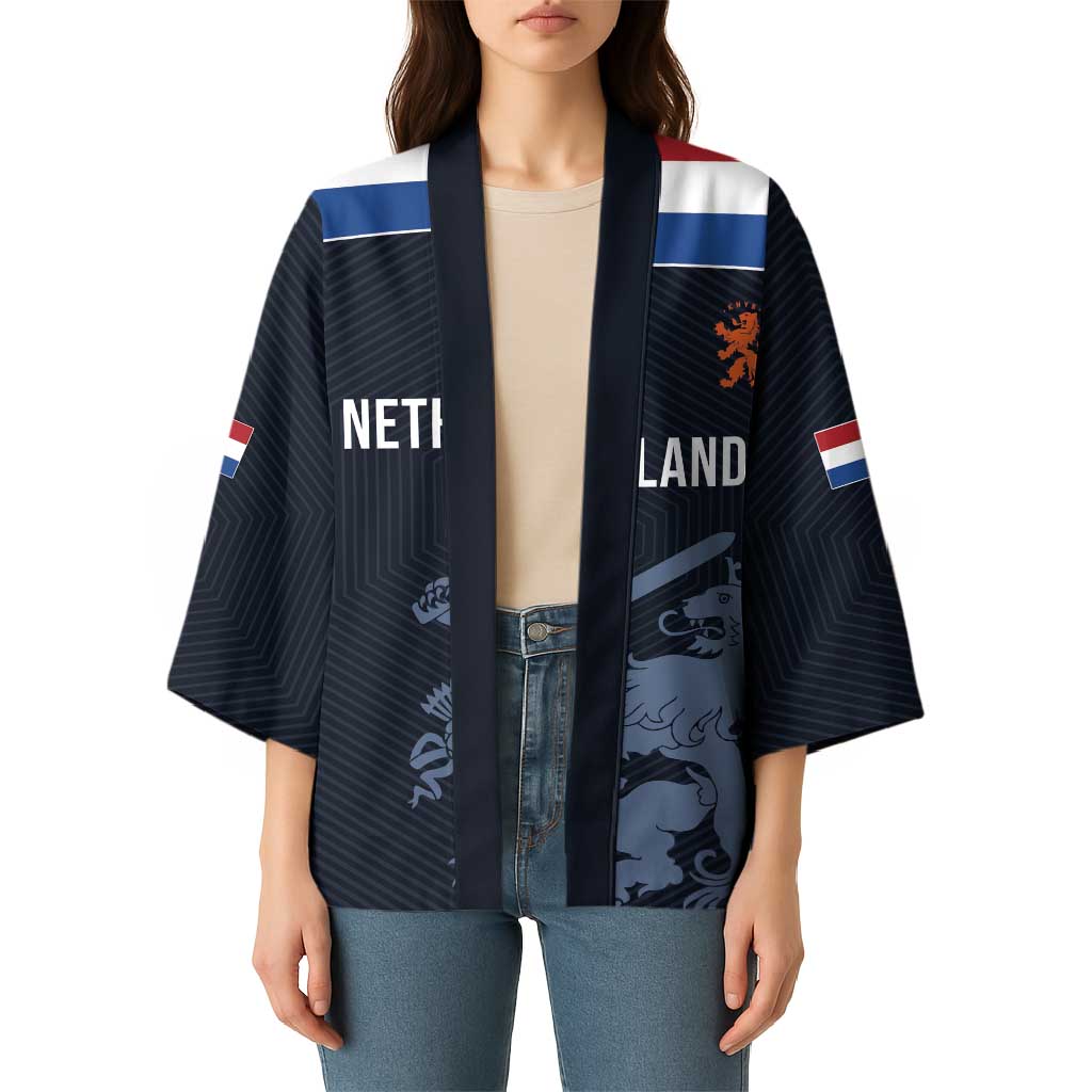 Custom World Football 2026 Netherlands Kimono Holland Navy Dutch Lion - Wonder Print Shop