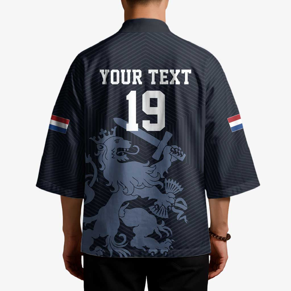 Custom World Football 2026 Netherlands Kimono Holland Navy Dutch Lion - Wonder Print Shop
