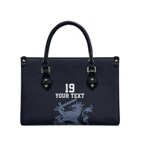 Custom World Football 2026 Netherlands Leather Bag Holland Navy Dutch Lion - Wonder Print Shop