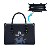 Custom World Football 2026 Netherlands Leather Bag Holland Navy Dutch Lion - Wonder Print Shop