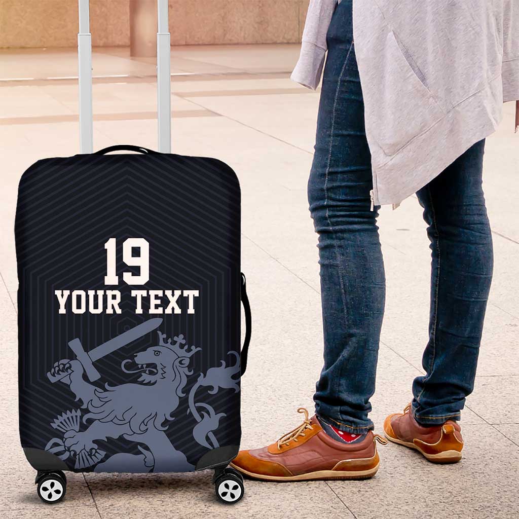Custom World Football 2026 Netherlands Luggage Cover Holland Navy Dutch Lion - Wonder Print Shop