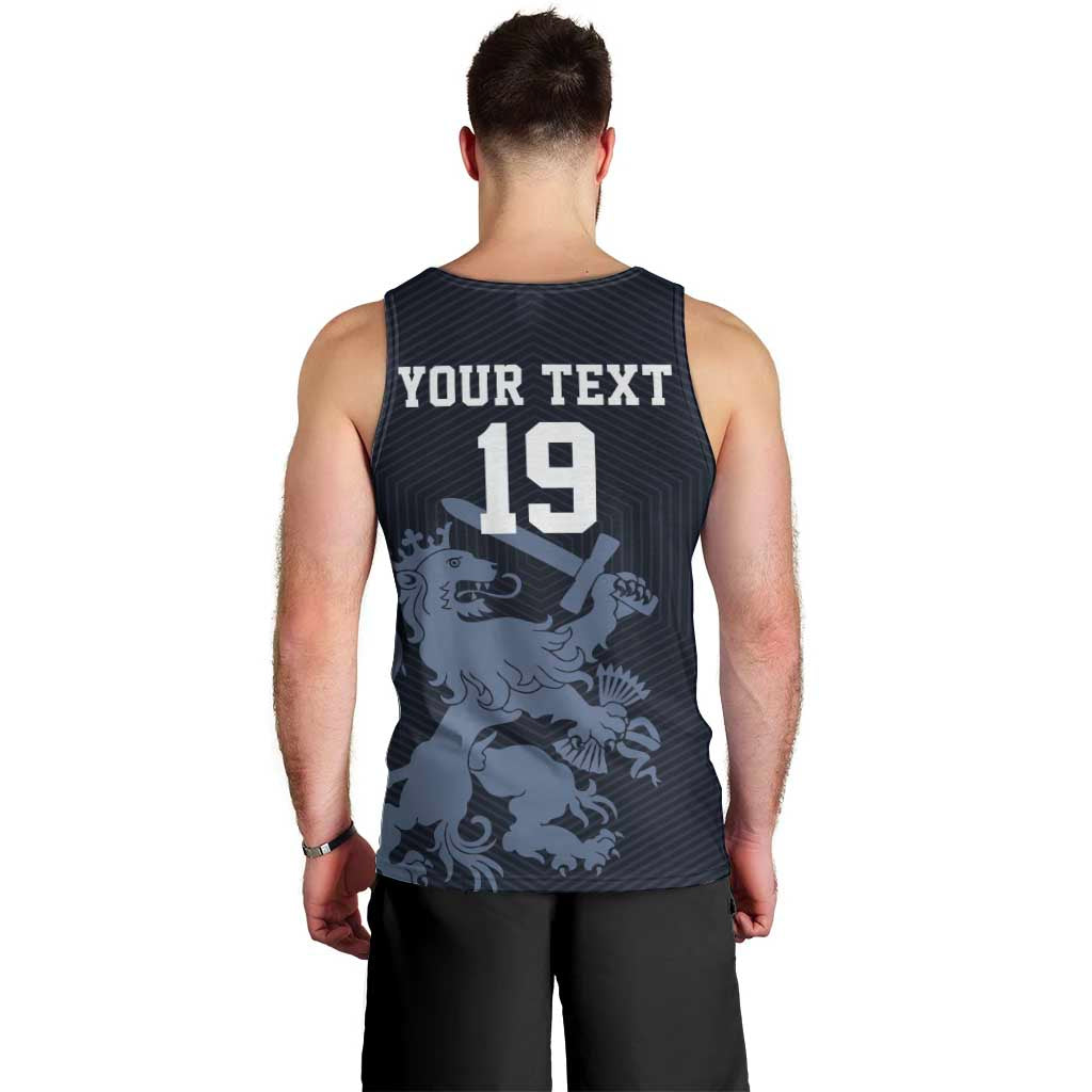 Custom World Football 2026 Netherlands Men Tank Top Holland Navy Dutch Lion - Wonder Print Shop