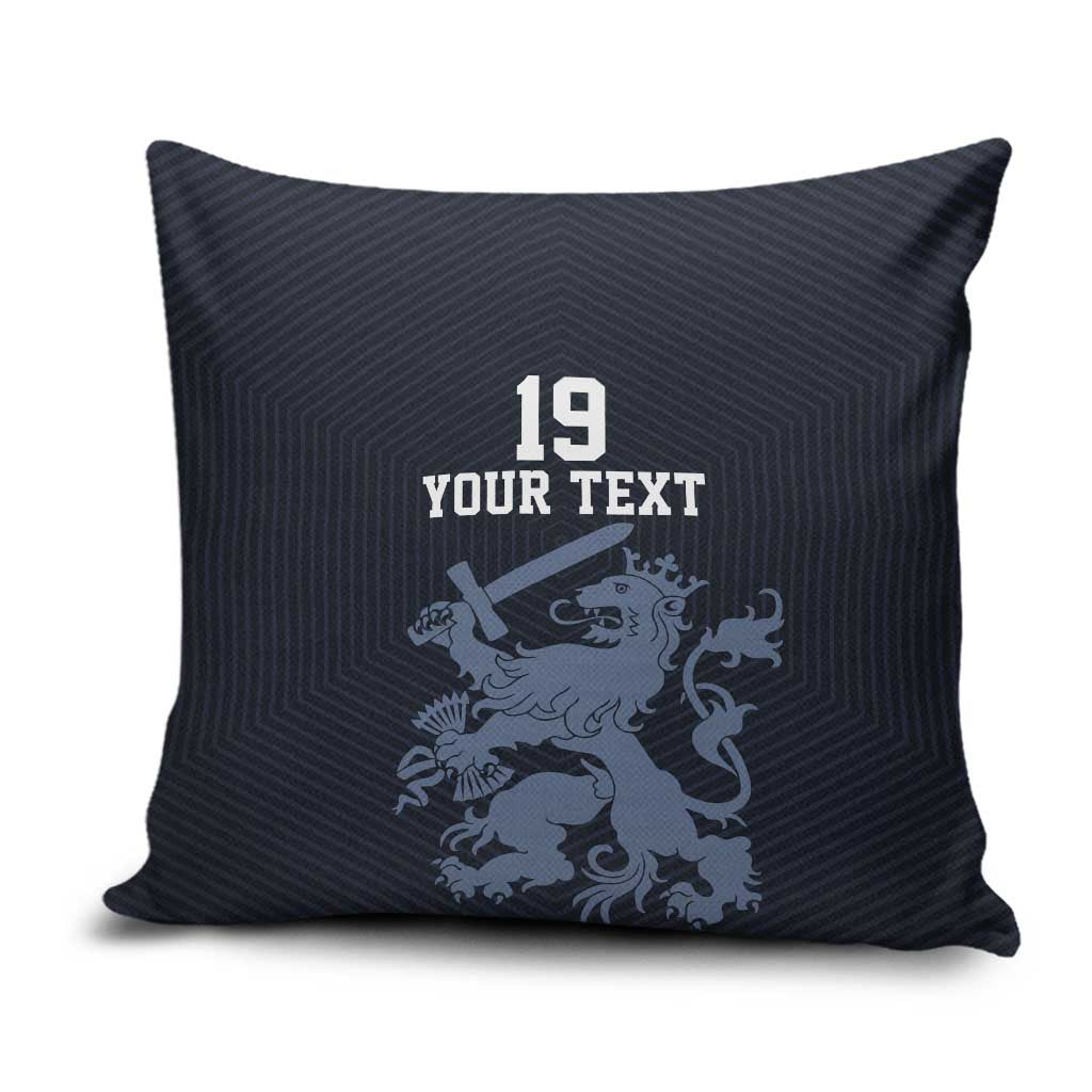 Custom World Football 2026 Netherlands Pillow Cover Holland Navy Dutch Lion - Wonder Print Shop