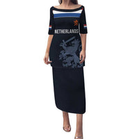Custom World Football 2026 Netherlands Puletasi Holland Navy Dutch Lion - Wonder Print Shop