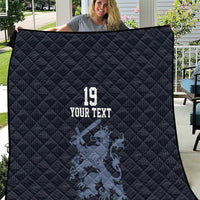 Custom World Football 2026 Netherlands Quilt Holland Navy Dutch Lion - Wonder Print Shop