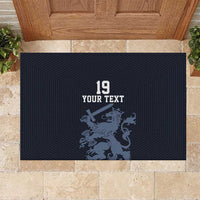 Custom World Football 2026 Netherlands Rubber Doormat Holland Navy Dutch Lion - Wonder Print Shop