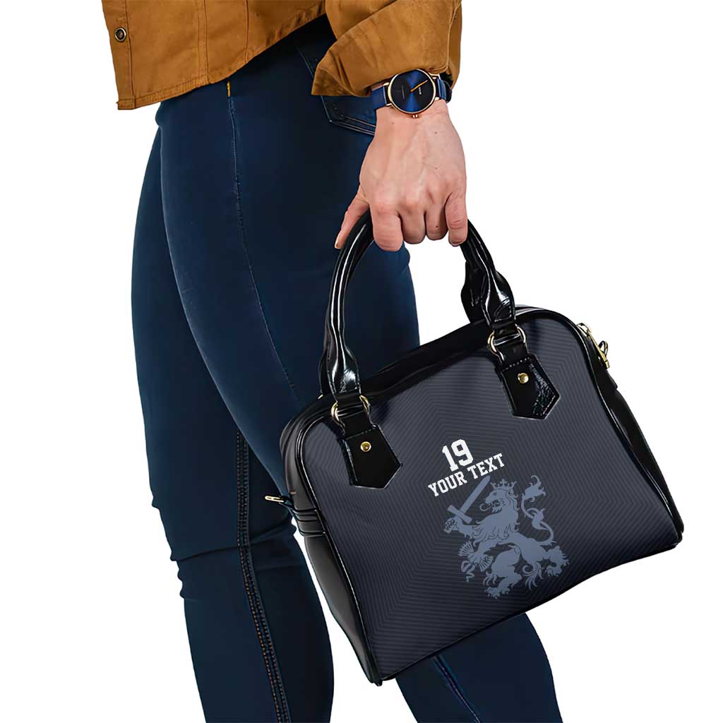 Custom World Football 2026 Netherlands Shoulder Handbag Holland Navy Dutch Lion - Wonder Print Shop