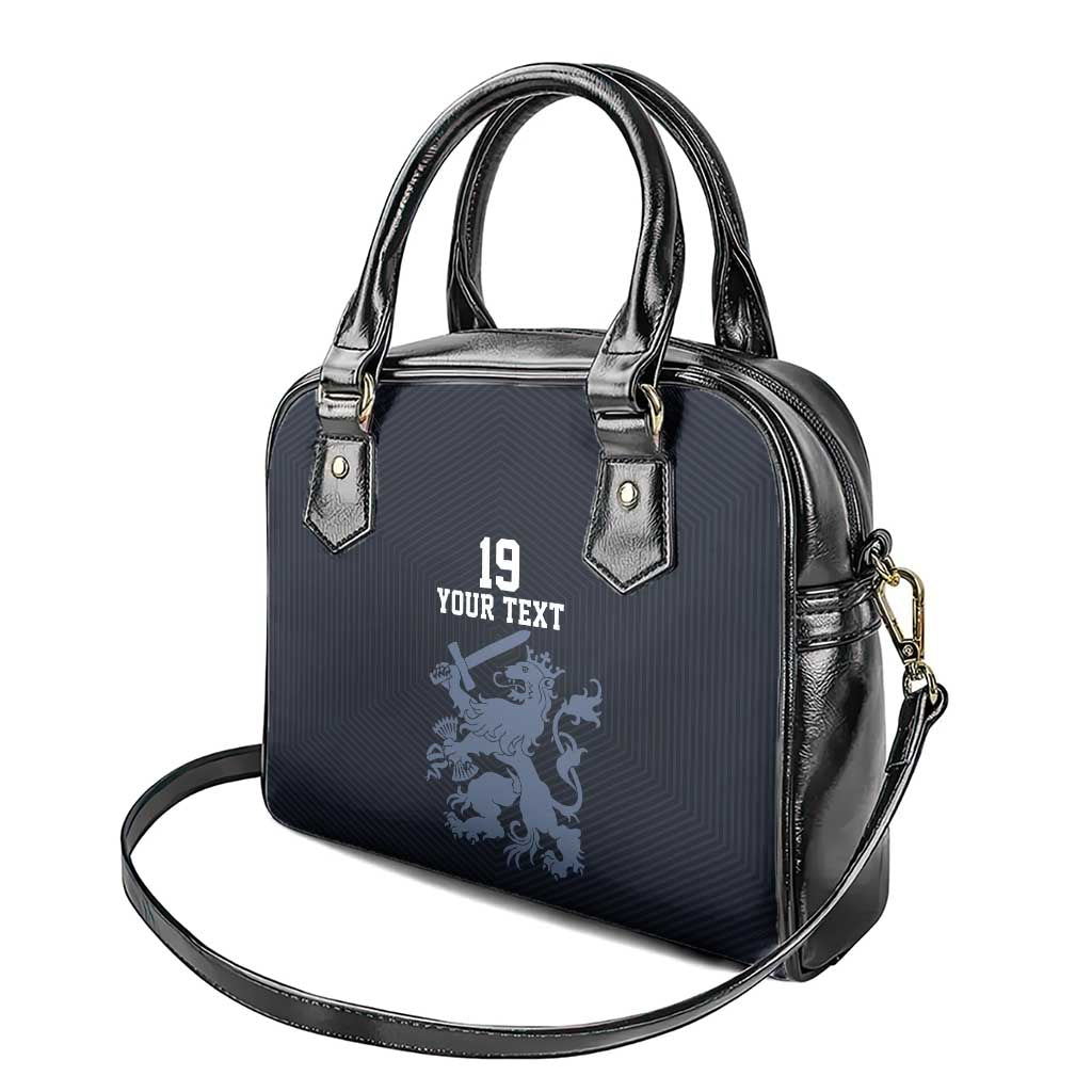 Custom World Football 2026 Netherlands Shoulder Handbag Holland Navy Dutch Lion - Wonder Print Shop
