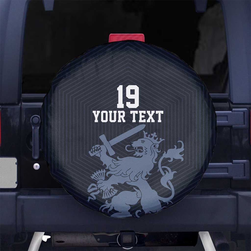 Custom World Football 2026 Netherlands Spare Tire Cover Holland Navy Dutch Lion - Wonder Print Shop