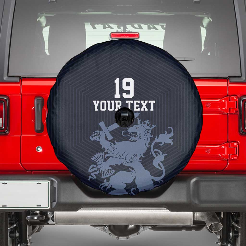 Custom World Football 2026 Netherlands Spare Tire Cover Holland Navy Dutch Lion - Wonder Print Shop