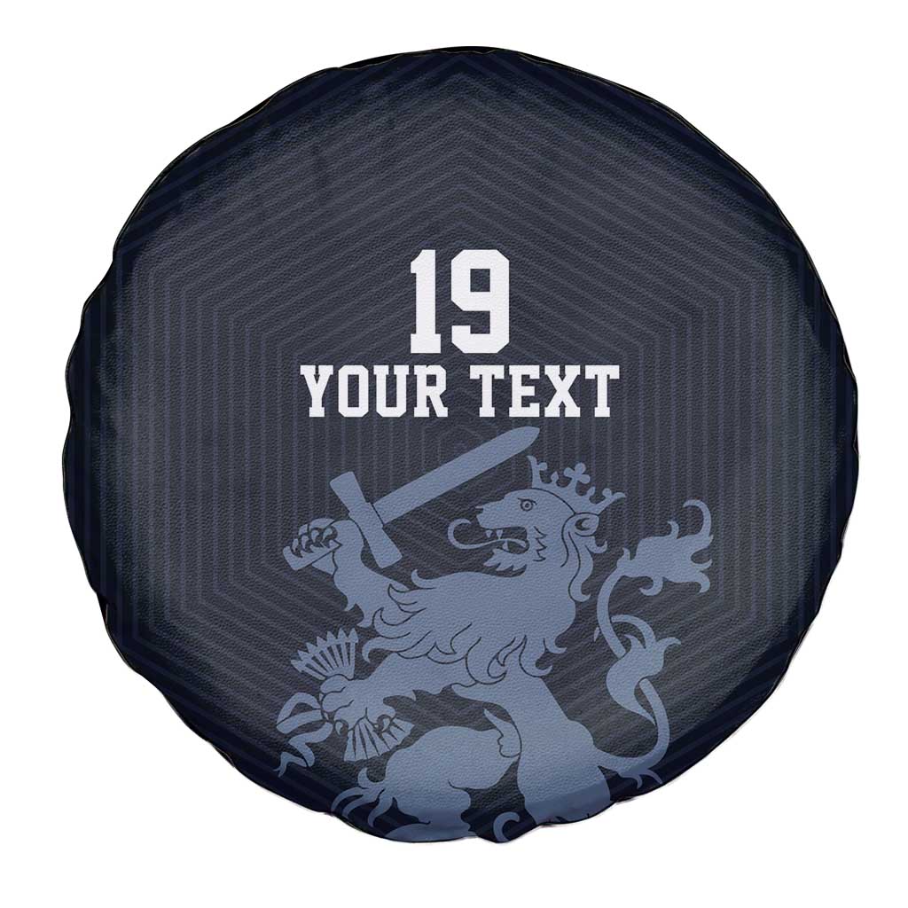 Custom World Football 2026 Netherlands Spare Tire Cover Holland Navy Dutch Lion - Wonder Print Shop
