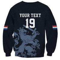 Custom World Football 2026 Netherlands Sweatshirt Holland Navy Dutch Lion - Wonder Print Shop