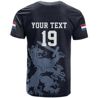 Custom World Football 2026 Netherlands T Shirt Holland Navy Dutch Lion - Wonder Print Shop