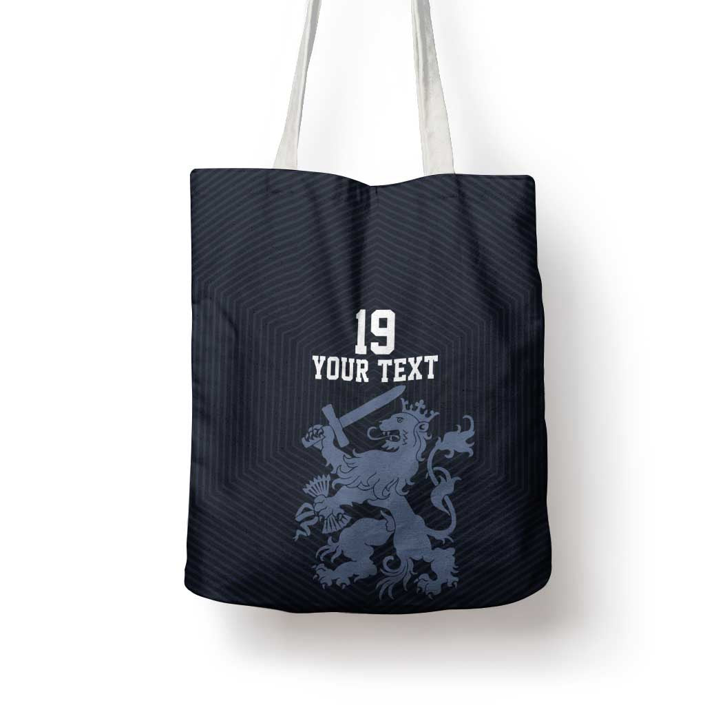 Custom World Football 2026 Netherlands Tote Bag Holland Navy Dutch Lion - Wonder Print Shop