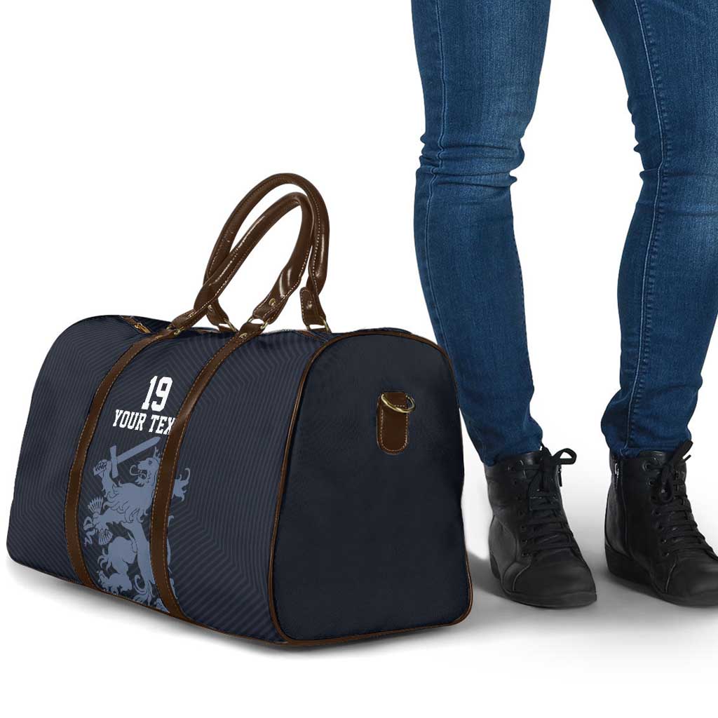 Custom World Football 2026 Netherlands Travel Bag Holland Navy Dutch Lion - Wonder Print Shop