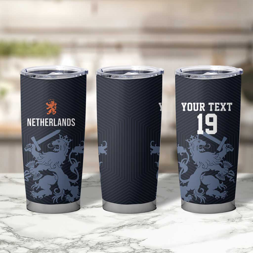 Custom World Football 2026 Netherlands Tumbler Cup Holland Navy Dutch Lion - Wonder Print Shop
