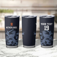 Custom World Football 2026 Netherlands Tumbler Cup Holland Navy Dutch Lion - Wonder Print Shop