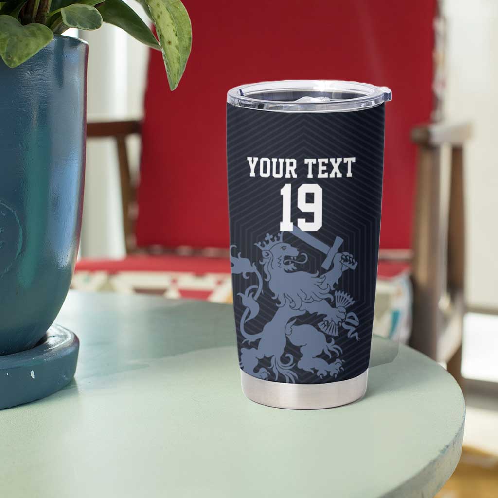 Custom World Football 2026 Netherlands Tumbler Cup Holland Navy Dutch Lion - Wonder Print Shop